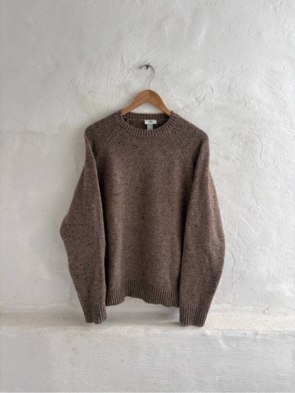 H&M neutral Wool-Blend Sweater